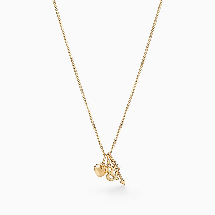 tiffany heart and arrow pendant