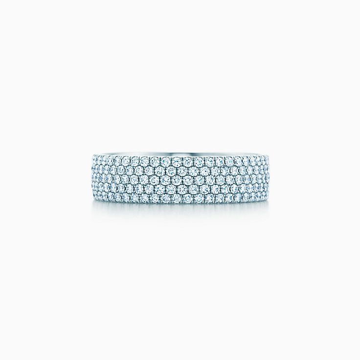 tiffany 3 row diamond ring