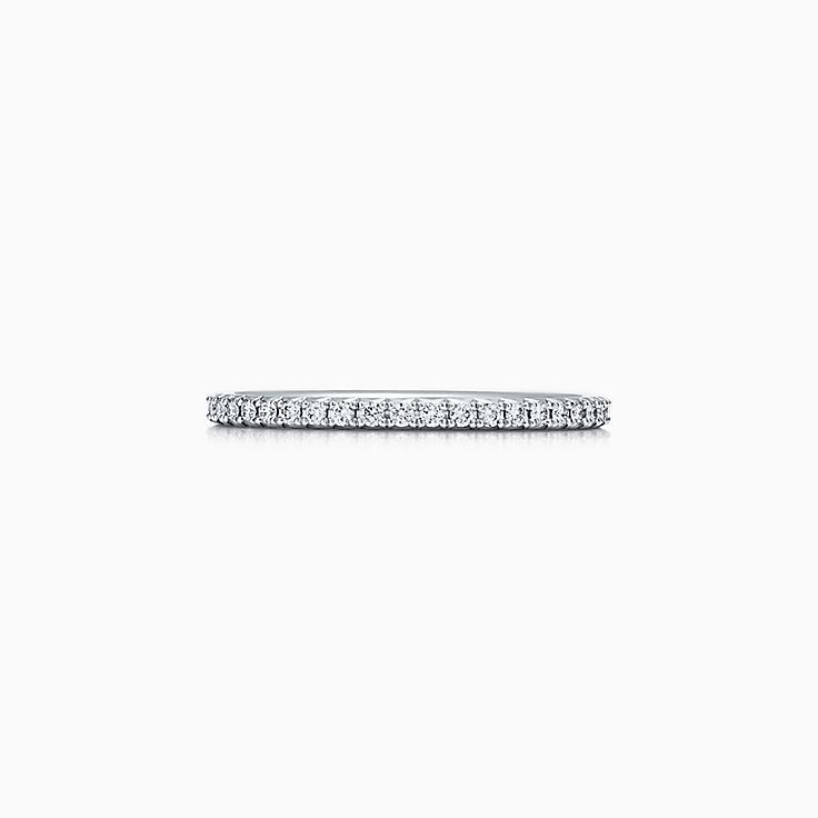 Tiffany Metro Ring In Platinum With Diamonds Tiffany Co