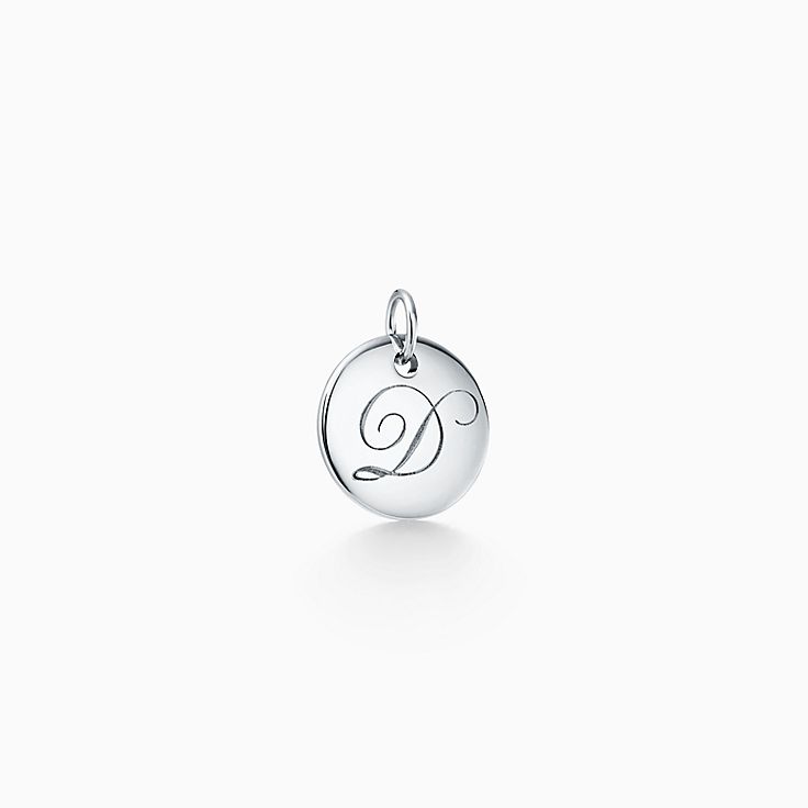 Tiffany Notes D Disc Charm in Silver, A 