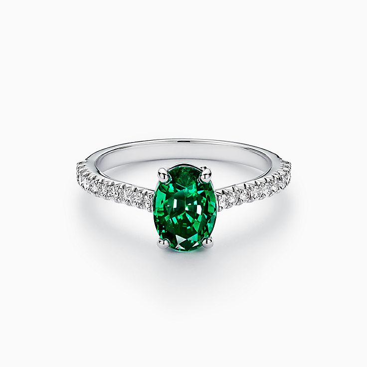 Gold and hot sale emerald ring