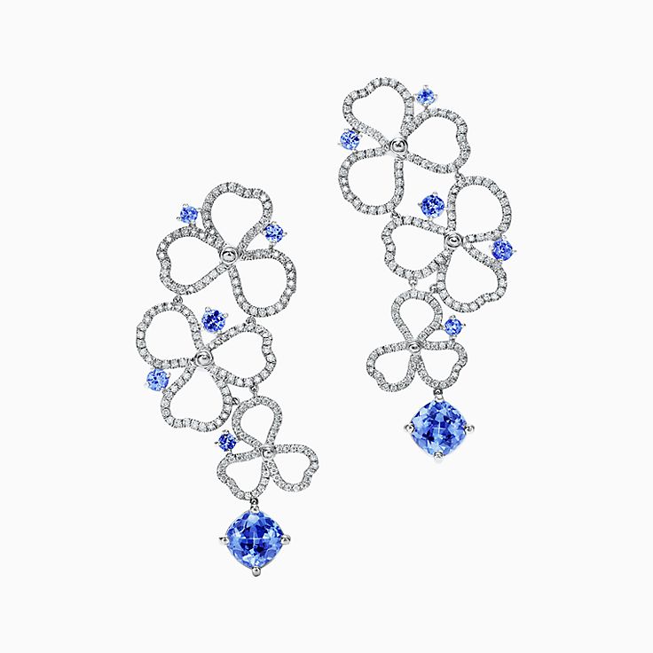 Tanzanite Earrings Studs Hoops Tiffany Co Https Media Tiffany Is Image Ecombrowsem Paper Flowers Diamond And Tanzanite Open Drop Earrings 61625348 984442 Sv 1 Jpg Op Usm 2 00