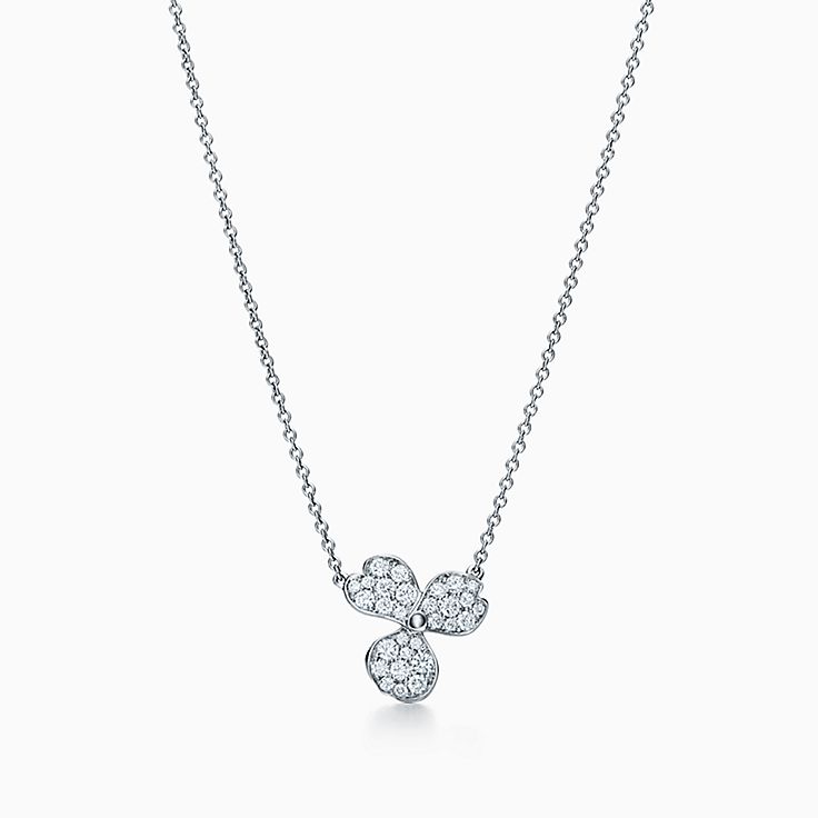 Tiffany Paper Flowers pavé diamond 