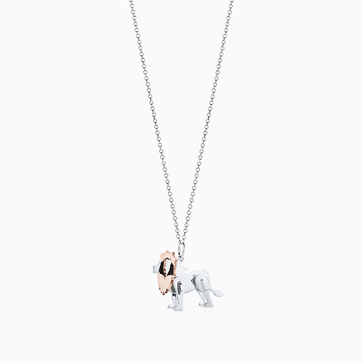 18k rose gold necklaces pendants tiffany co