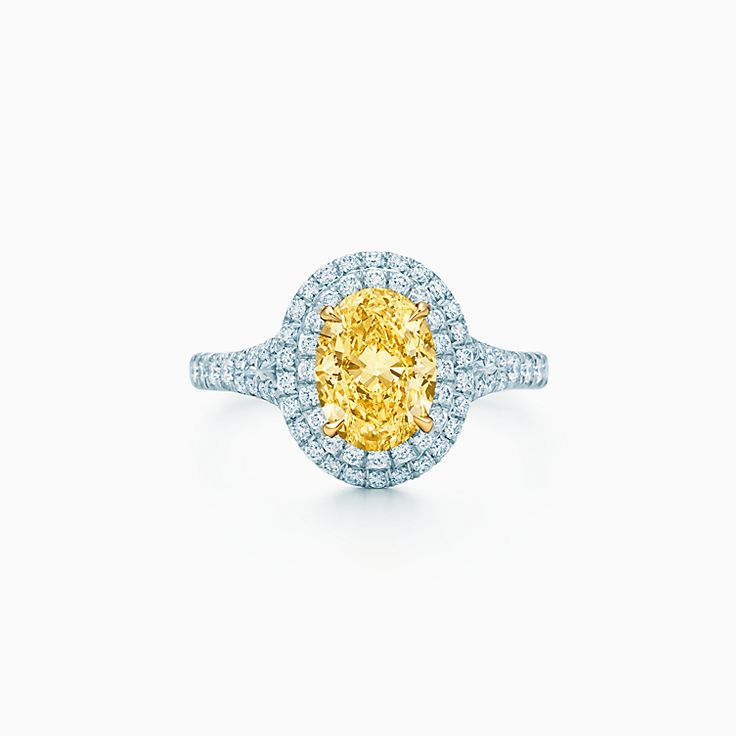 Tiffany's canary store diamond ring