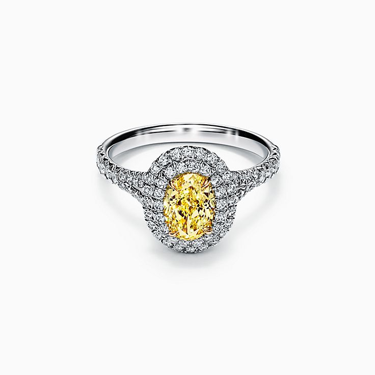 Tiffany Soleste® oval yellow diamond 