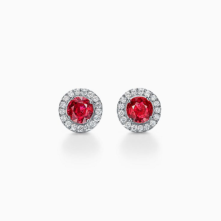Tiffany Soleste® earrings with rubies 