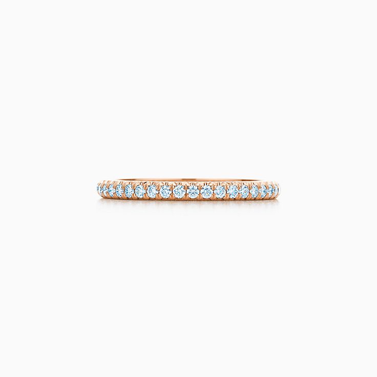 Tiffany Soleste® Full Eternity Ring in Rose Gold with Diamonds