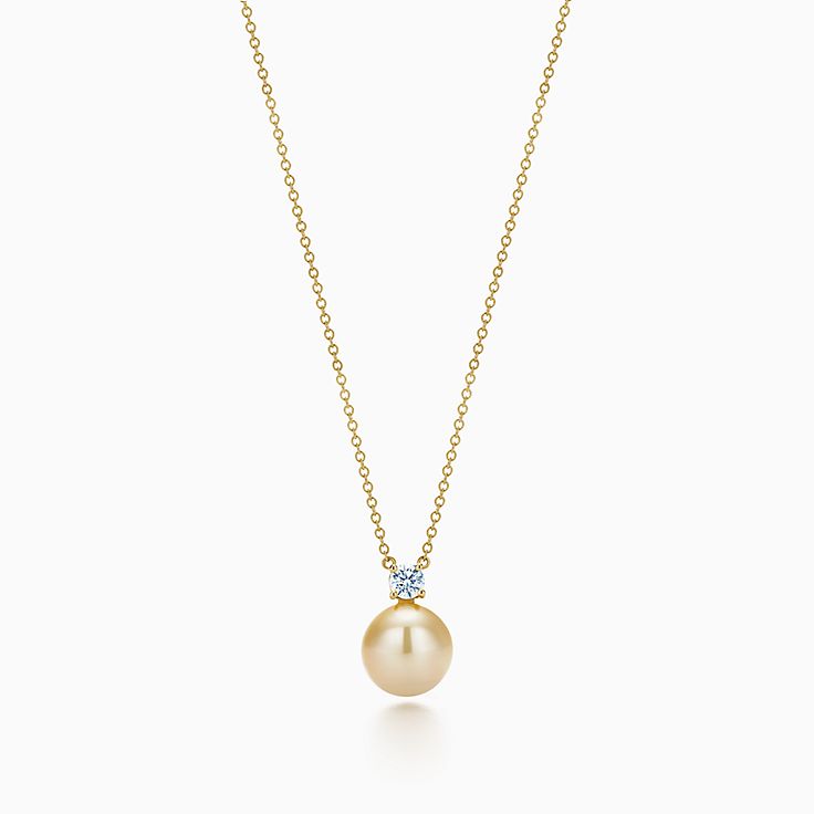Tiffany South Sea pearl pendant in 18k 