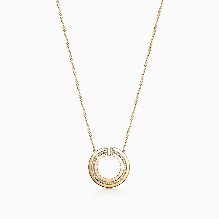 Tiffany T Diamond Circle Pendant