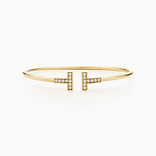 Tiffany T:Brazalete delgado de diamantes