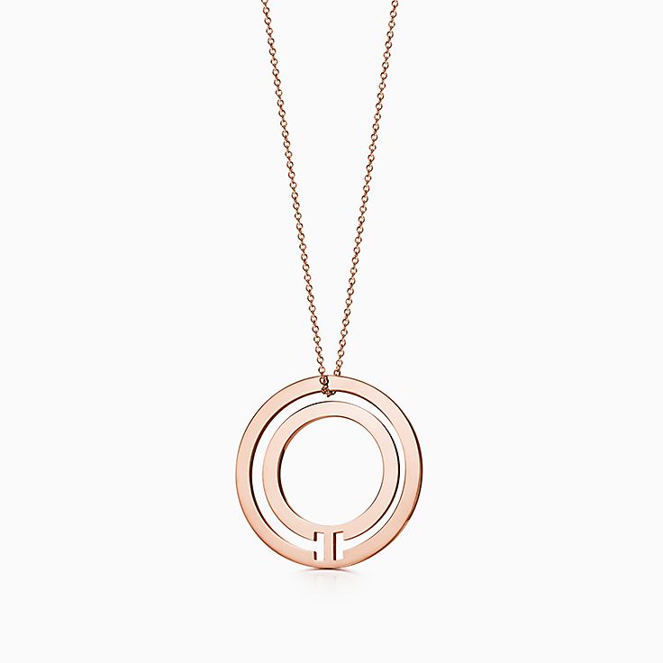 tiffany circle necklace gold