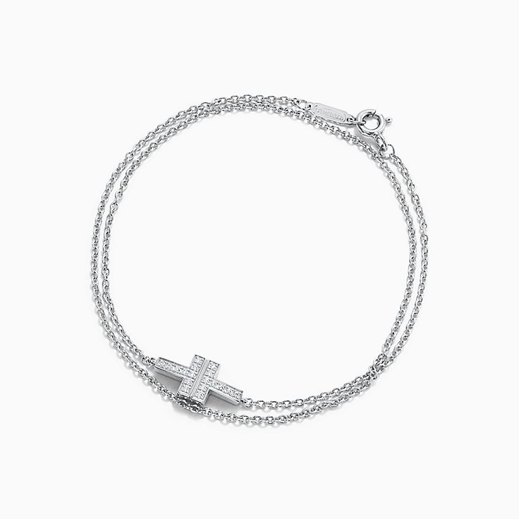 tiffany double chain bracelet