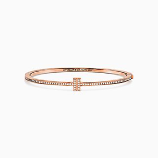 Tiffany T:Diamond Hinged Wire Bangle