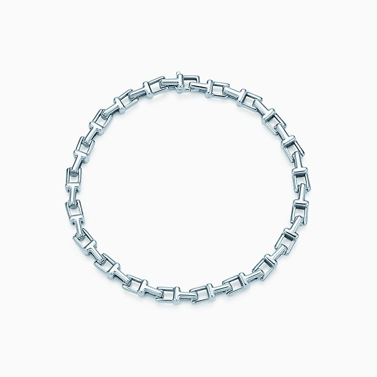Tiffany T Narrow Chain Bracelet In Sterling Silver Medium Tiffany Co