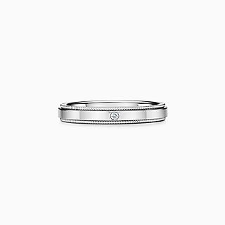 Tiffany Together:Milgrain 紋邊結婚戒指