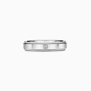 Tiffany Together:Milgrain 紋邊結婚戒指