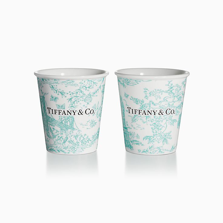 Tiffany コップ Tiffany Cups Tiffany Coffee Cups in Bone China, Set of Five