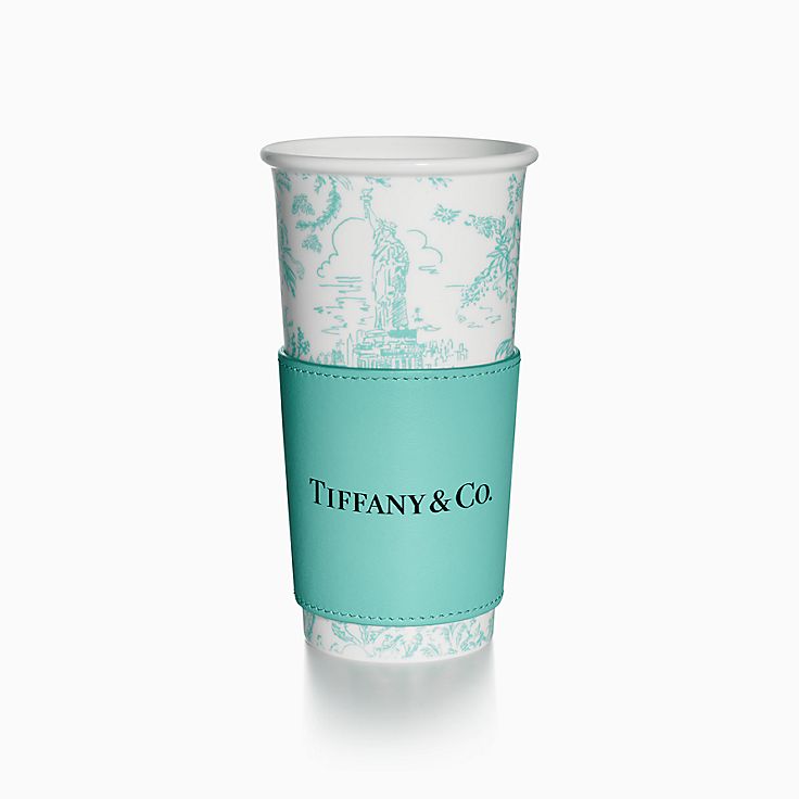 【期間限定特価】 Cup Coffee Large Toile Tiffany in China Bone Blue® Tiffany ラッピング・包装