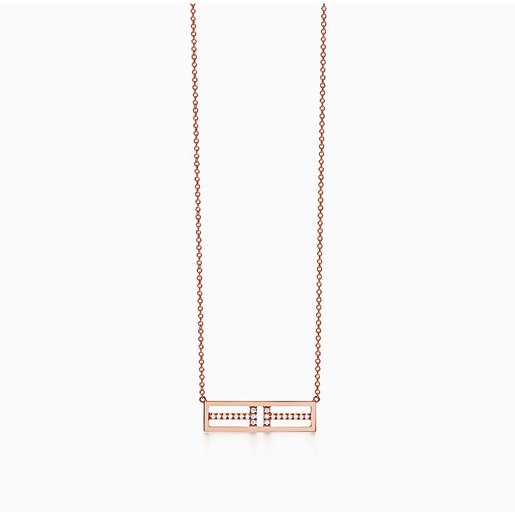 Tiffany & Co. Gold 1837 Bar Pendant Necklace – Oliver Jewellery