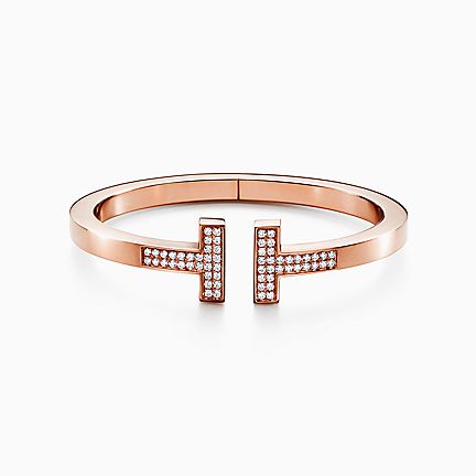 Tiffany T:Pavé Diamond Square Bracelet