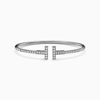 Tiffany T:Pavé Diamond Wire Bangle