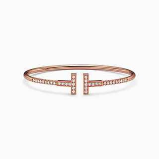Tiffany T:Pavé Diamond Wire Bangle