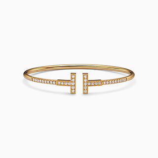Tiffany T:Pavé Diamond Wire Bangle