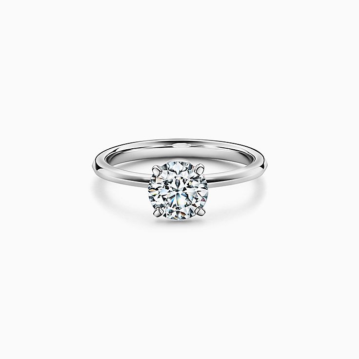 Tiffany True® Engagement Ring with a Round Brilliant Diamond