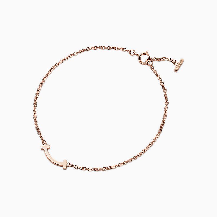 Tiffany T smile bracelet in 18k rose 
