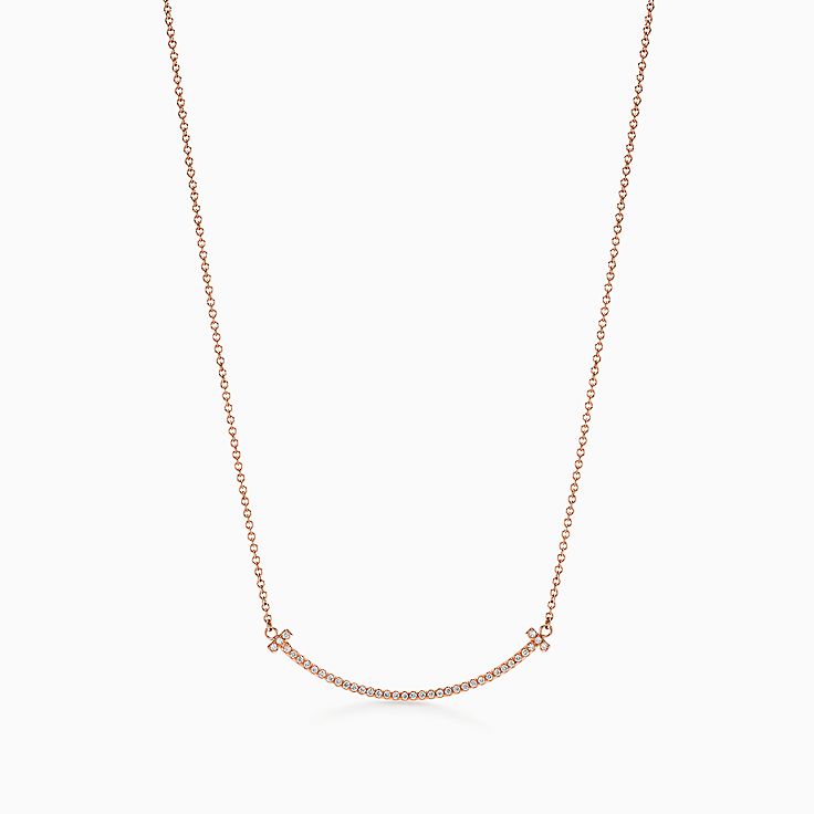 tiffany smile necklace layered