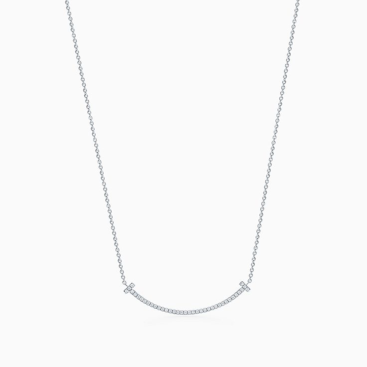 Tiffany t deals smile necklace