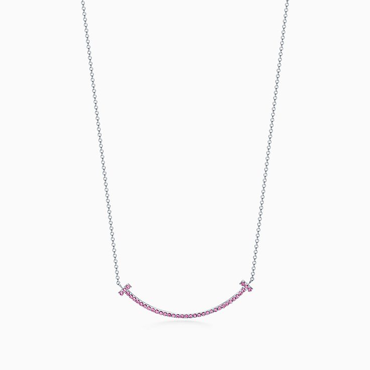 pink sapphire necklace tiffany