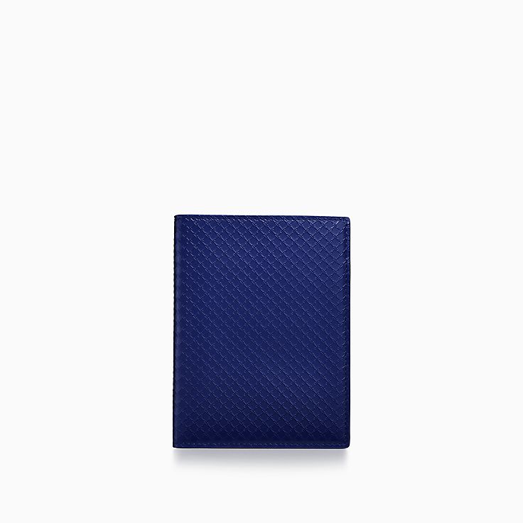 TIFFANY ティファニー T Square スクエア パスポートカバー Tiffany T Square Passport Cover in Vivid Tanzanite Blue