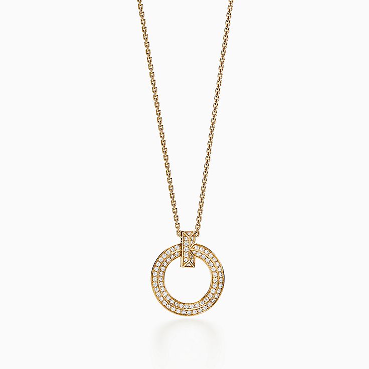 18k gold tiffany necklace