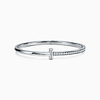 Tiffany T:T1 Narrow Diamond Hinged Bangle