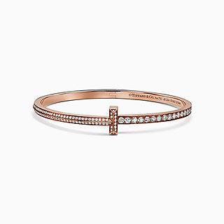 Tiffany T:T1 Narrow Pavé Diamond Hinged Bangle