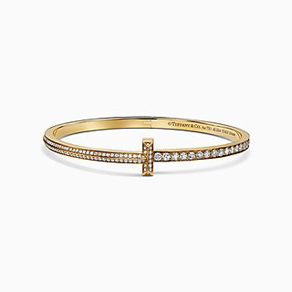 Tiffany T:T1 Narrow Pavé Diamond Hinged Bangle