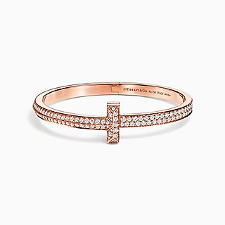 Tiffany T:T1 Wide Diamond Hinged Bangle