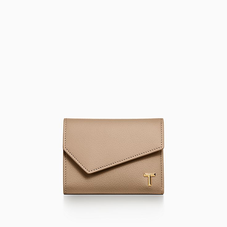 すぐお届☆Tiffany Leather T Wallet レザー T 財布 ブラック Tiffany T Wallet in Taupe Leather | Tiffany & Co. US