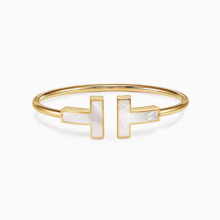 tiffany t wire bracelet white gold