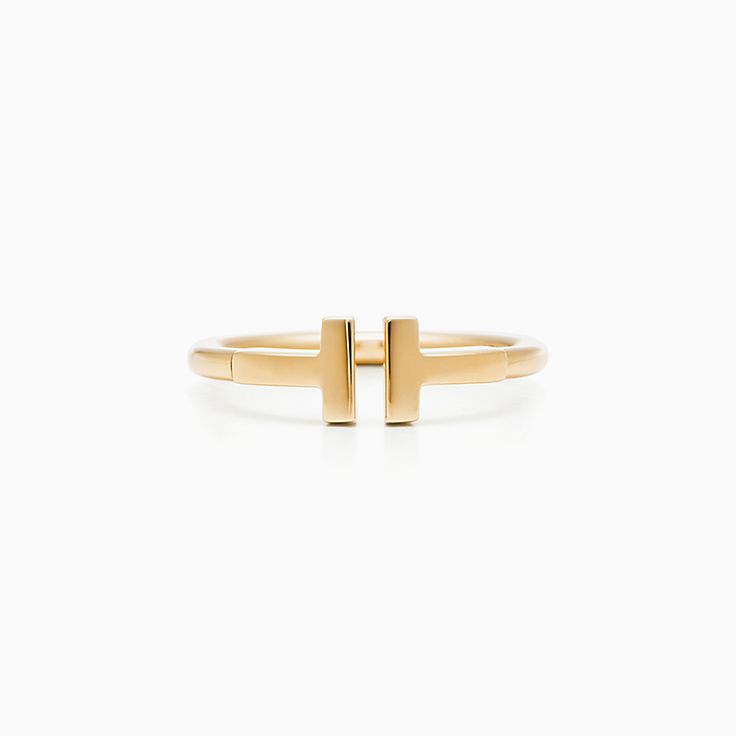Tiffany T Square Ring in Yellow Gold, Size: 8