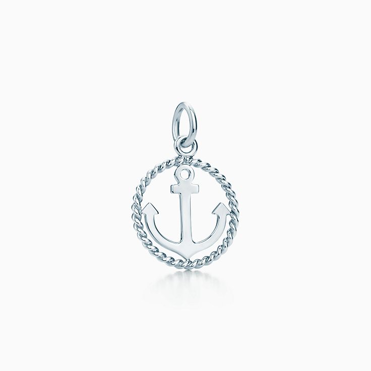 tiffany diamond anchor necklace