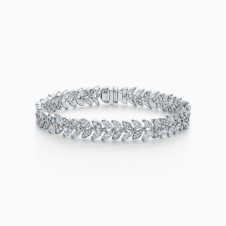 tiffany silver diamond bracelet