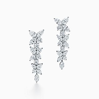 Tiffany Victoria®:Cluster 吊墜式耳環