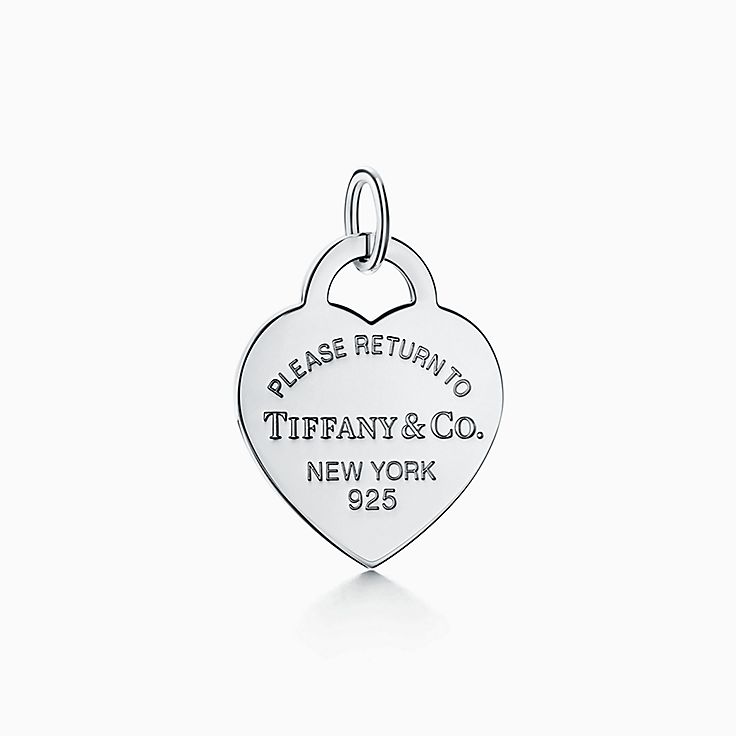 Tiffany heart tag charm and deals chain