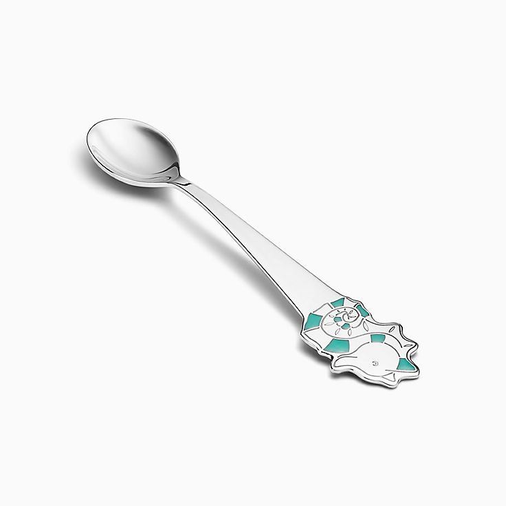 Tiny Tiffany Seahorse Baby Spoon in Sterling Silver | Tiffany & Co.