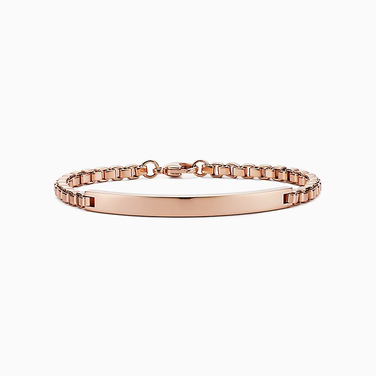 rose gold nameplate bracelet