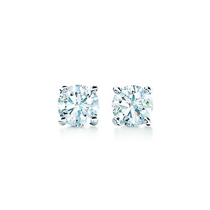 Tiffany Solitaire 鑽石針式耳環