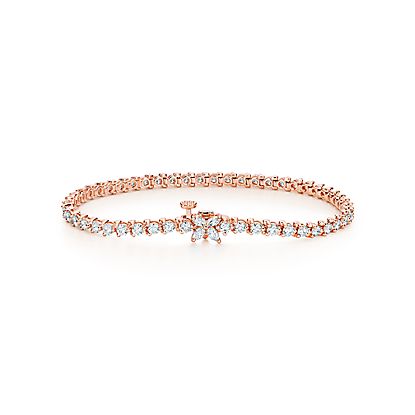 Tiffany Victoria Tennis Bracelet in Rose Gold with Diamonds